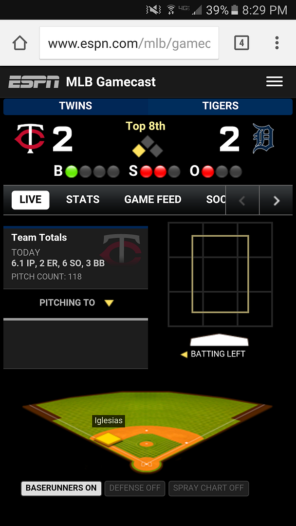 Question about ESPN Gamecast Blowout Cards Forums