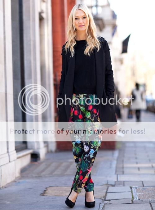 "print pant street style" "fall street style" "black and print street style"