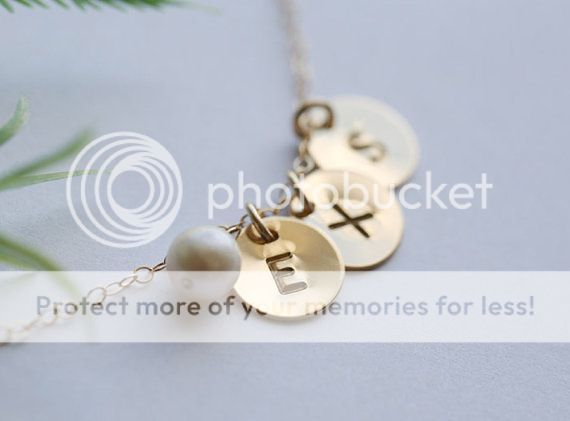 "Initial necklace" "initial charms"