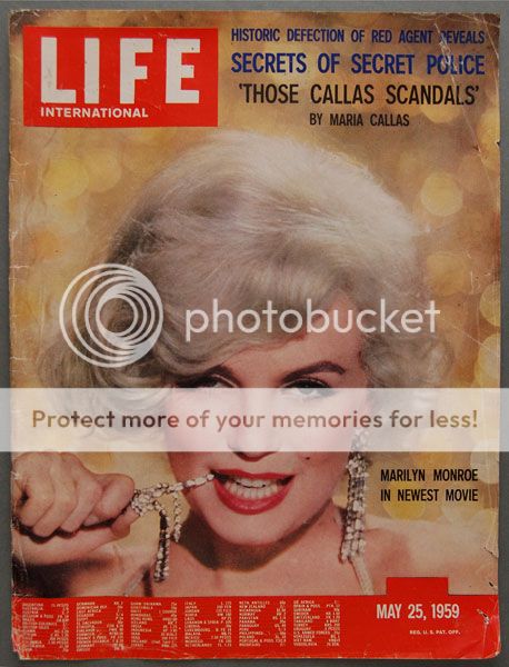 "Marilyn Monroe Life Cover" "Marilyn Monroe Life"
