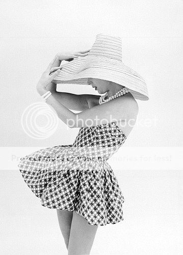 "Vintage black and white beach" "Vintage swimsuit and hat beach"